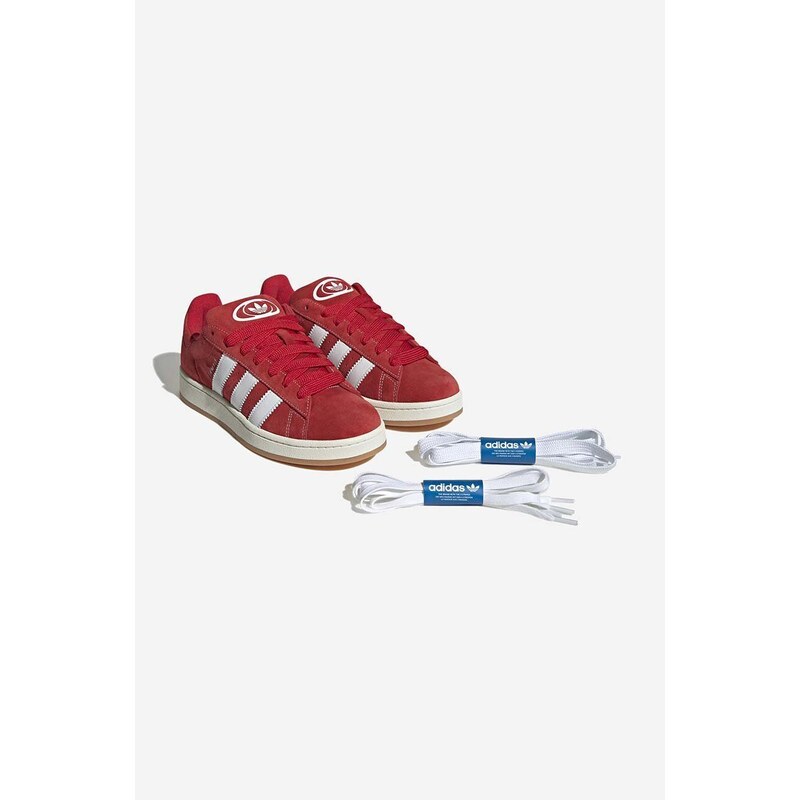 Σουέτ αθλητικά παπούτσια adidas Originals Campus 00S χρώμα: κόκκινο