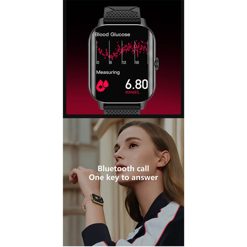 Smartwatch Microwear F12 Ελληνικό μενού - Pink