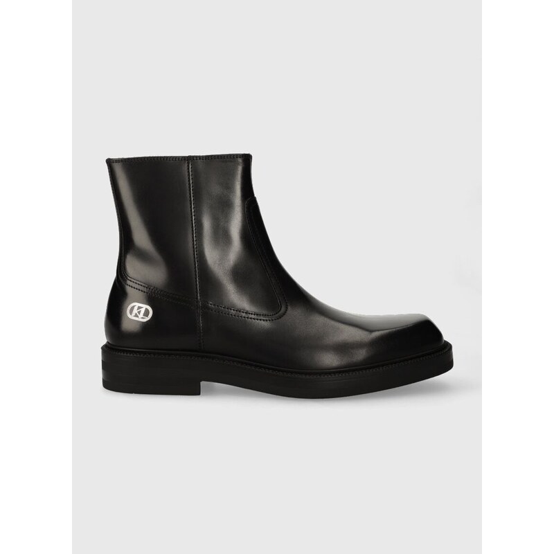 Δερμάτινα παπούτσια Karl Lagerfeld KRAFTMAN χρώμα: μαύρο, KL11440 F3KL11440