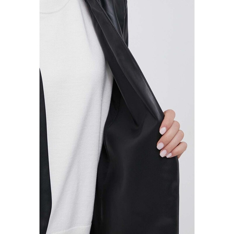 Σακάκι DKNY χρώμα: μαύρο