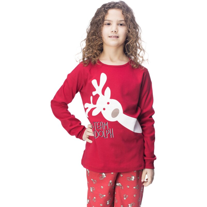 Εφηβική Πιτζάμα Για Κορίτσια Galaxy X-Mas “Rudolph”