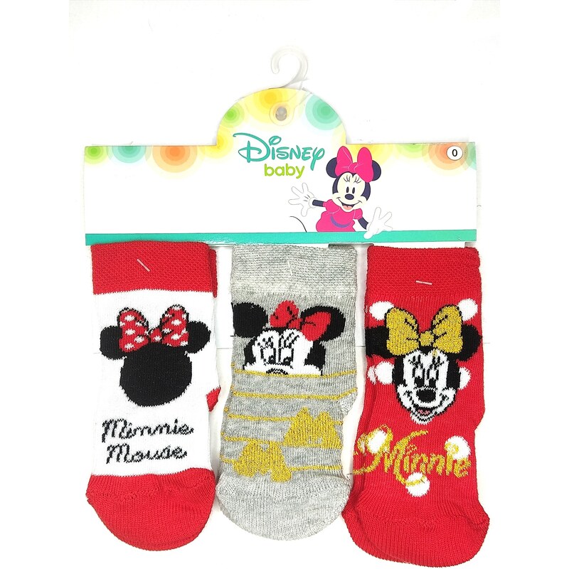 OEM Βρεφικές Κάλτσες Tres Chic “Minnie Mouse” (3 Pack)
