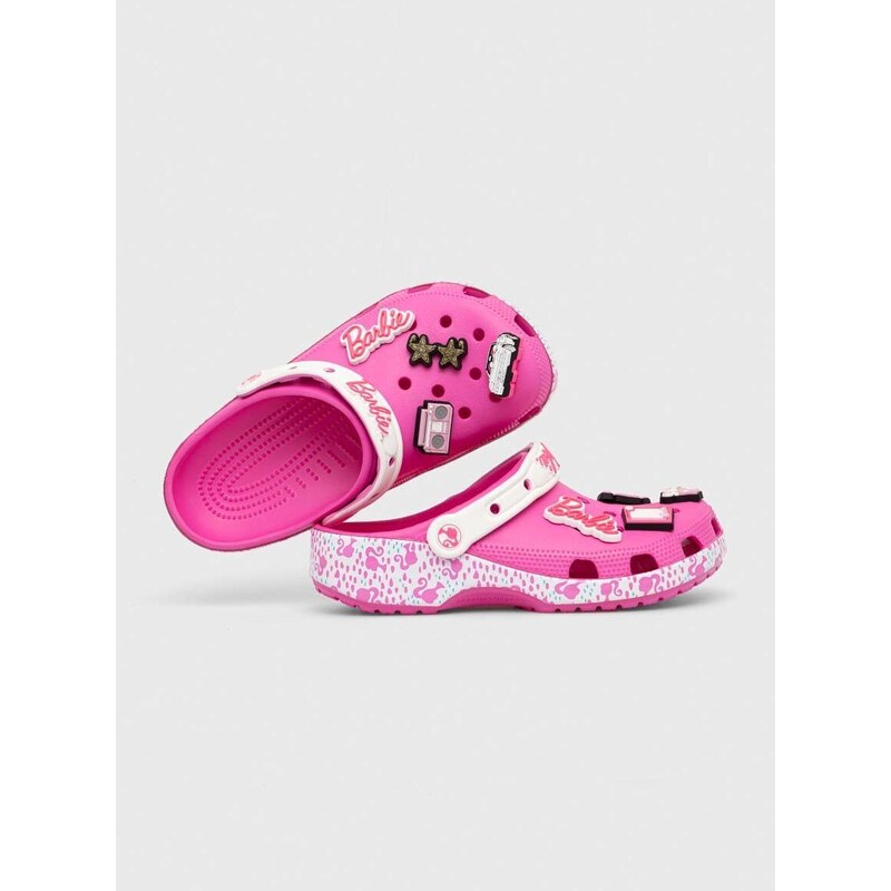 Παντόφλες Crocs Barbie Classic Clog Barbie Classic Clog χρώμα: ροζ, 208817 206340