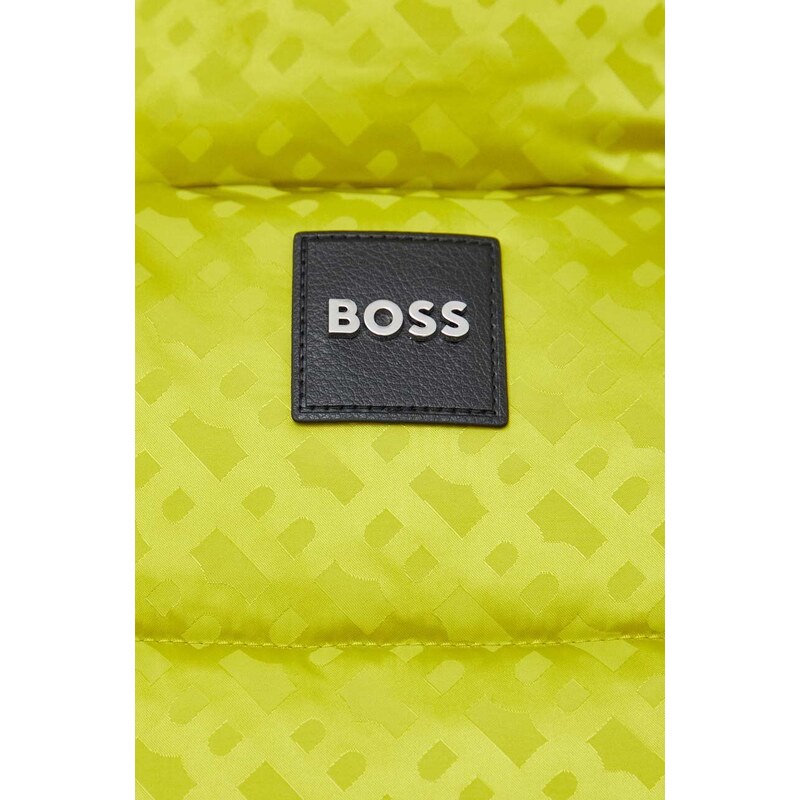 Αμάνικο μπουφάν BOSS χρώμα: πράσινο