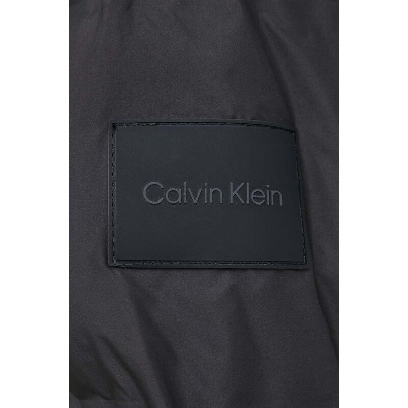 Μπουφάν Calvin Klein χρώμα: μαύρο
