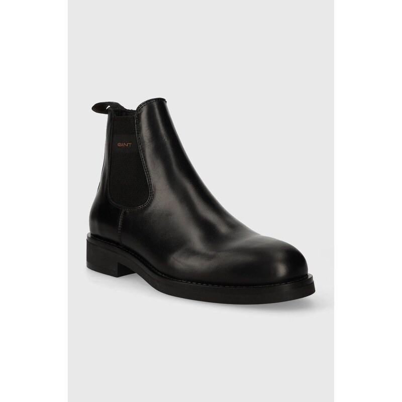 Δερμάτινες μπότες τσέλσι Gant Prepdale χρώμα: μαύρο, 27641420.G00 F327641420.G00