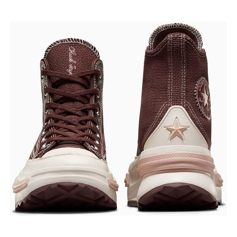 Πάνινα παπούτσια Converse Run Star Legacy CX χρώμα: καφέ, A05256C F3A05256C