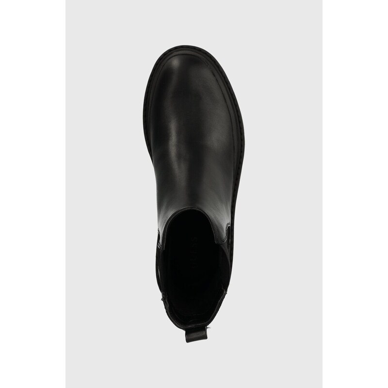 Μπότες τσέλσι Guess BABALA χρώμα: μαύρο, FL7BAB ELE10