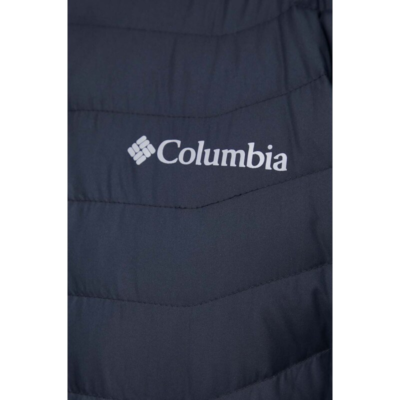 Μπουφάν με επένδυση από πούπουλα Columbia ανδρικό, χρώμα: μαύρο