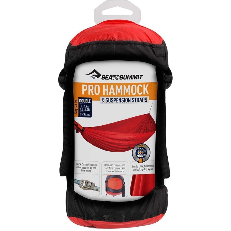 Αιώρα δύο ατόμων Sea To Summit Hammock Set Pro Double χρώμα: κόκκινο, Double 300 x 150cm