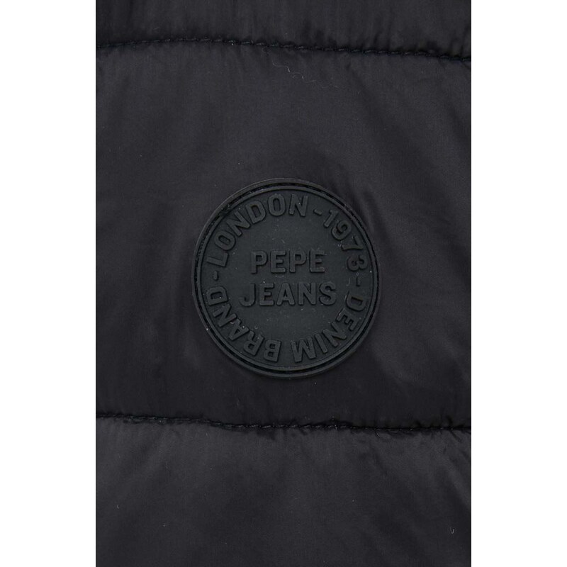 Μπουφάν Pepe Jeans Maddie χρώμα: μαύρο