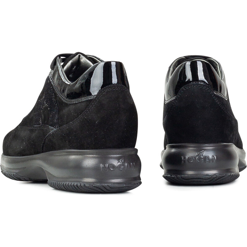 Sneakers Γυναικεία Hogan Μαύρο Interactive H Micropaillettes