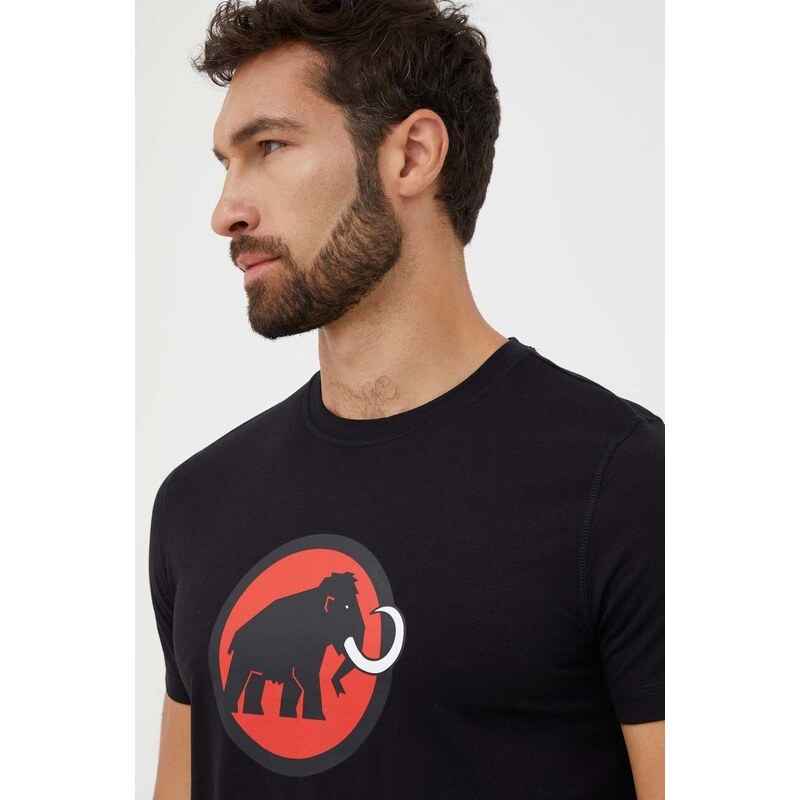 Αθλητικό μπλουζάκι Mammut Core χρώμα: μαύρο