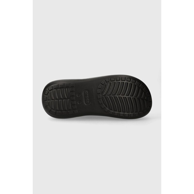 Παντόφλες Crocs Classic Crush Slide Classic Crush Slide χρώμα: μαύρο, 28731 IL3431 207670