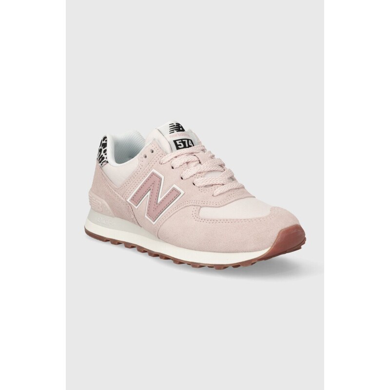 Αθλητικά New Balance 574 χρώμα: ροζ