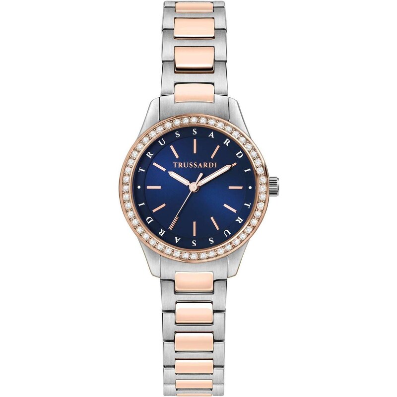 TRUSSARDI T-Sky Crystals - R2453151507, Silver case with Stainless Steel Bracelet