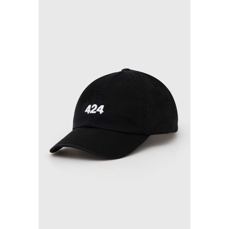 Βαμβακερό καπέλο του μπέιζμπολ 424 χρώμα: μαύρο F335424L02.236585