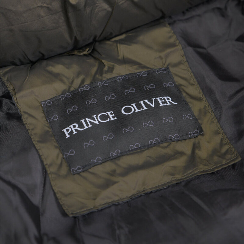 Prince Oliver Puffer Long Jacket Πράσινο (Modern Fit)