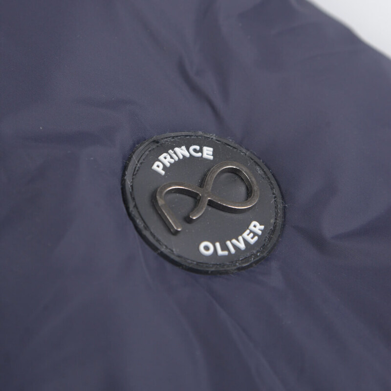 Prince Oliver Wind breaker Jacket Μπλε Σκούρο με Κουκούλα (Modern Fit)