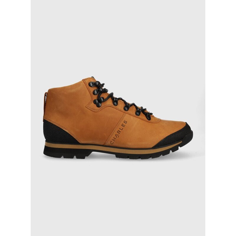 Σουέτ παπούτσια Charles Footwear Carney χρώμα: καφέ, Carney.Hiker.Yellow