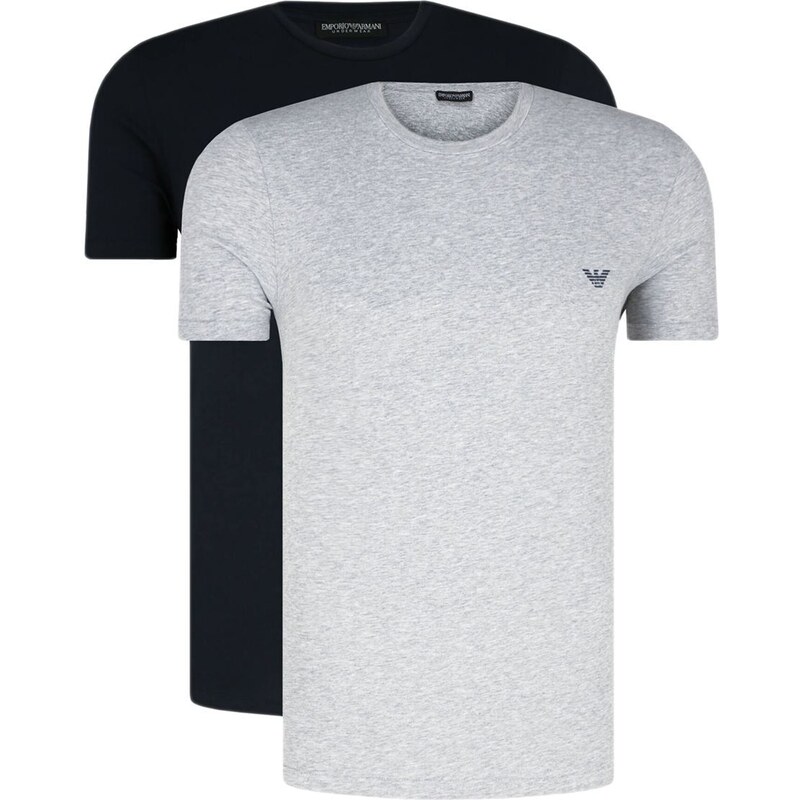 Emporio Armani Ανδρικό T-Shirt Lounge Stretch Cotton - Διπλό Πακέτο