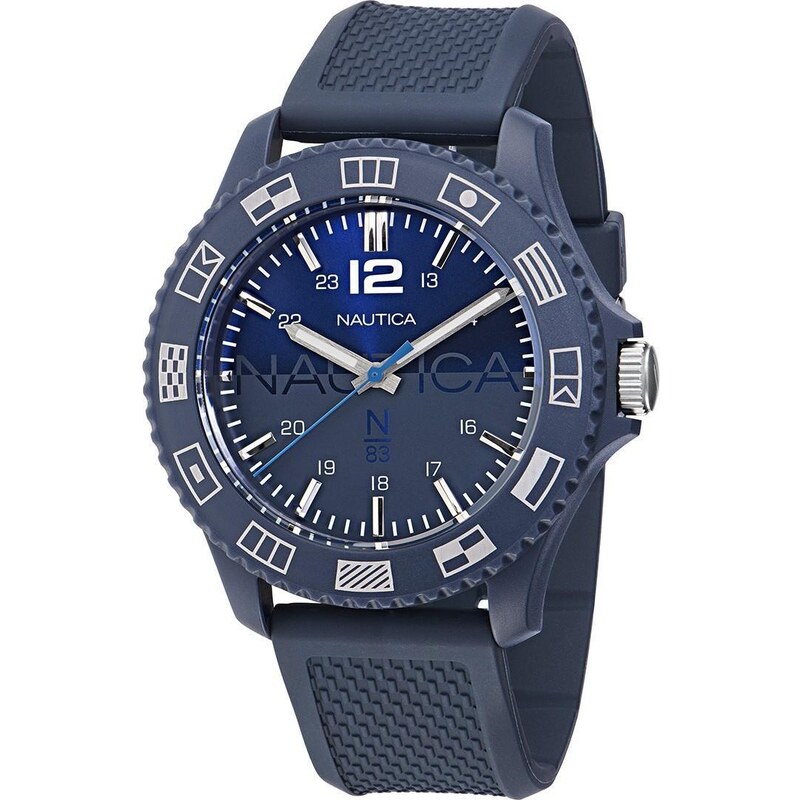 NAUTICA N83 Wavemakers - NAPWVF302, Blue case with Blue Rubber Strap