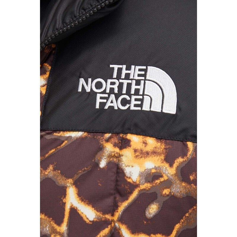 Μπουφάν με επένδυση από πούπουλα The North Face Lhotse Jacket ανδρικό, χρώμα: καφέ NF0A3Y23OS31 F3NF0A3Y23OS31