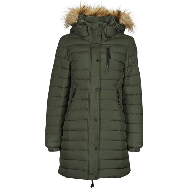 Χοντρό μπουφάν Superdry FUJI HOODED MID LENGTH PUFFER