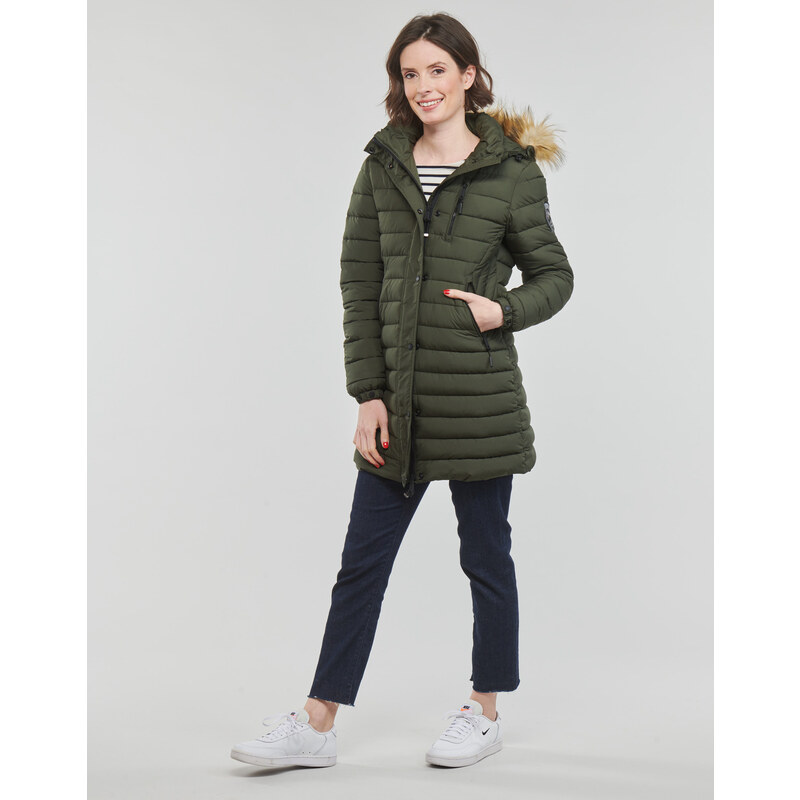 Χοντρό μπουφάν Superdry FUJI HOODED MID LENGTH PUFFER