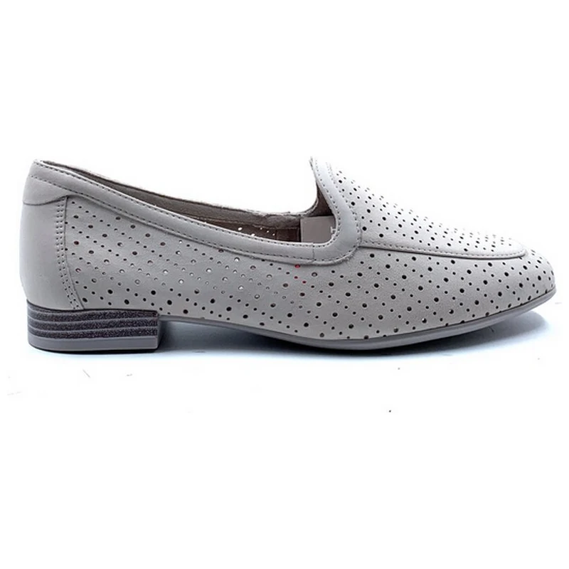 Tamaris Zwarte Leren Gesloten Loafers Black Dames