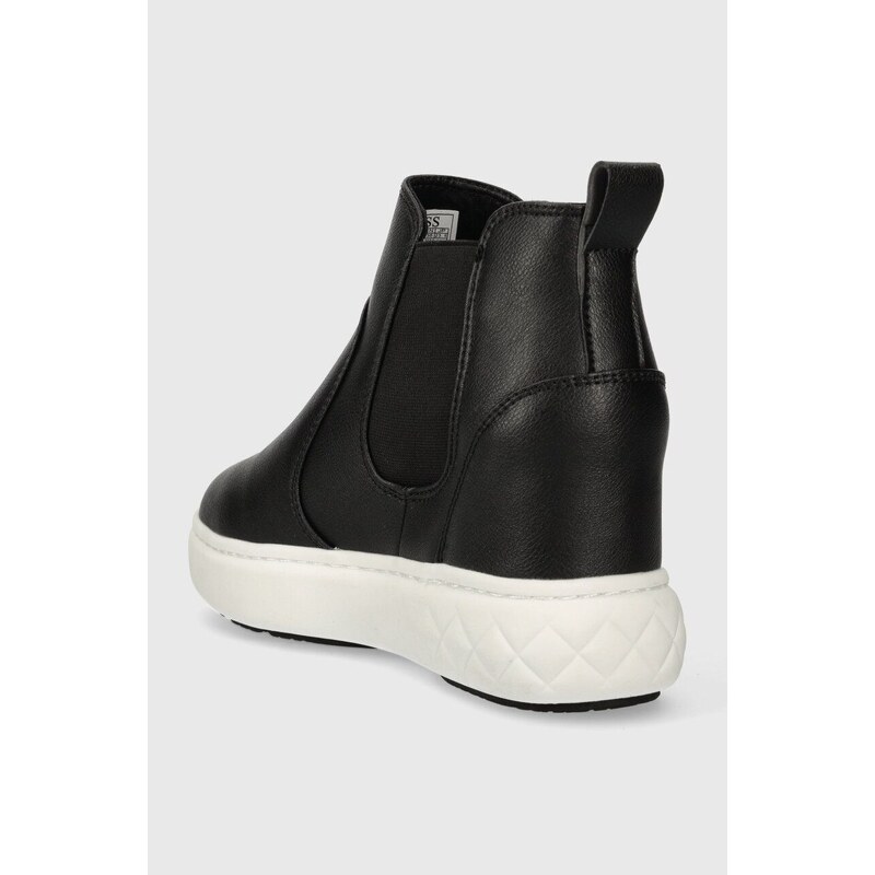 Μπότες τσέλσι Guess ROMINA χρώμα: μαύρο, FL8RMN LEA12 F3FL8RMN LEA12