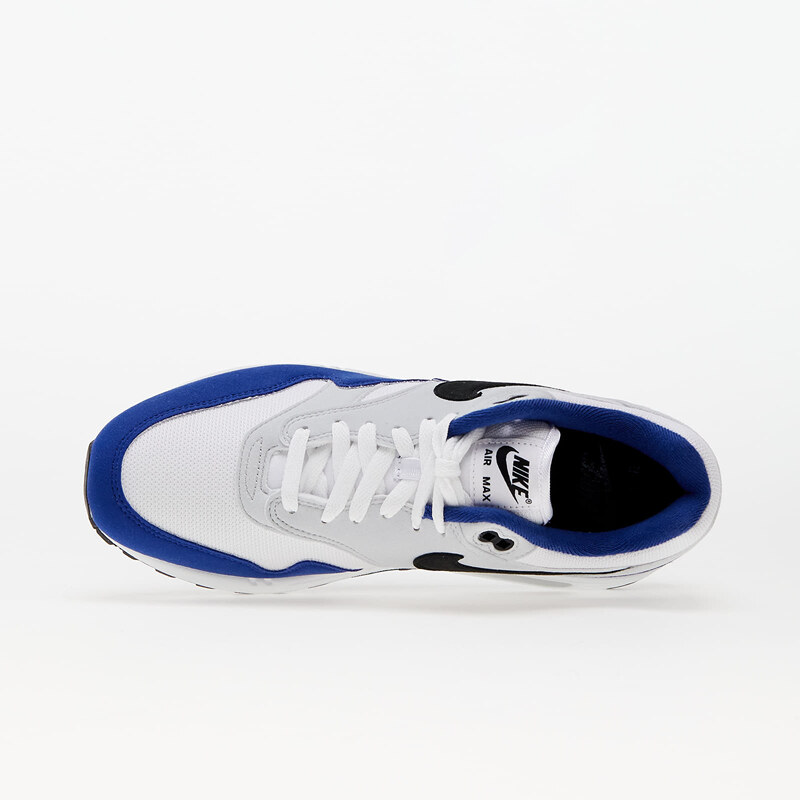 Nike Air Max 1 White/ Black-Deep Royal Blue