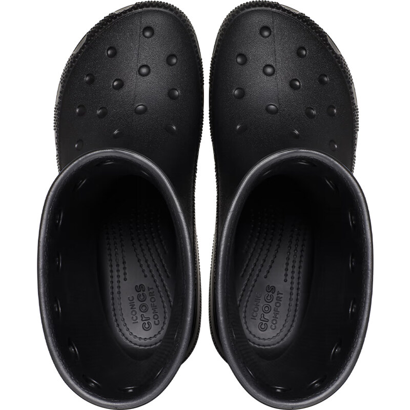Crocs Classic Boot Black Ανατομικές Γαλότσες Μαύρες (208363-001)