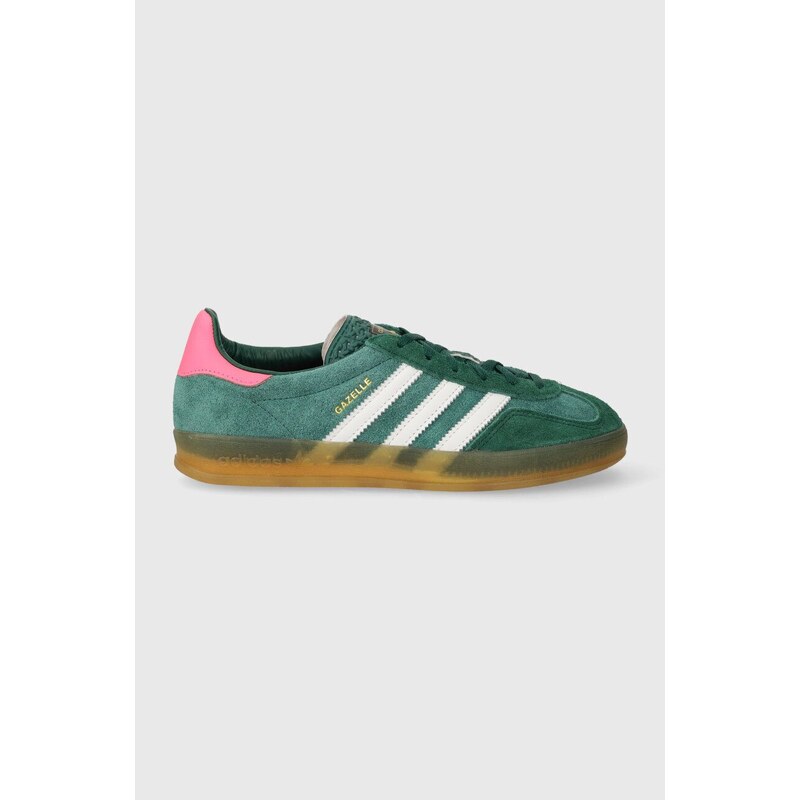 Αθλητικά adidas Originals Gazelle Indoor χρώμα: πράσινο