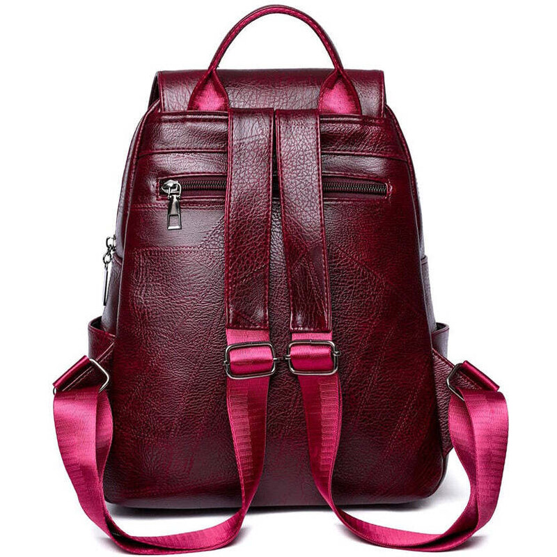 ROXXANI γυναικεία τσάντα πλάτης LBAG-0019, κόκκινη