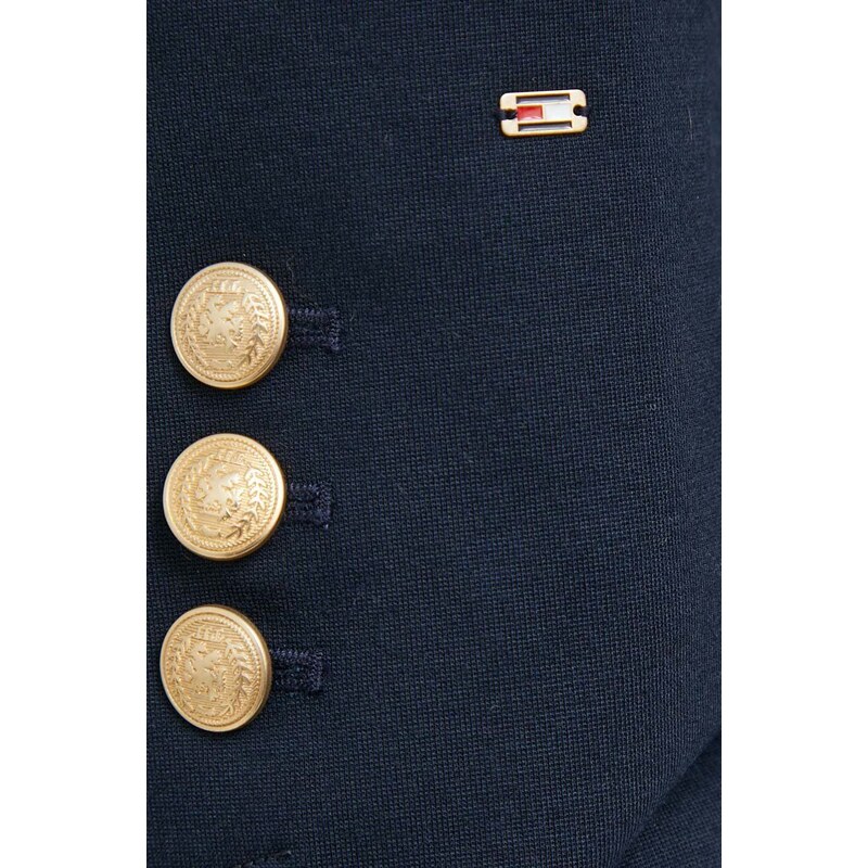 Σακάκι Tommy Hilfiger χρώμα: ναυτικό μπλε