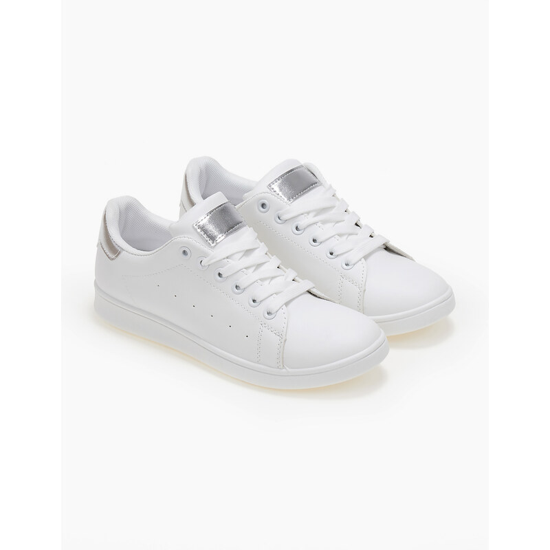issue Basic sneakers με κορδόνια - Ασημί - 014011