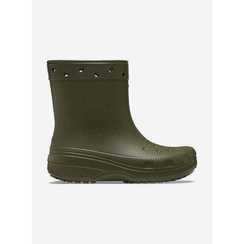 Ουέλλινγκτον Crocs Classic Rain Boot χρώμα: πράσινο