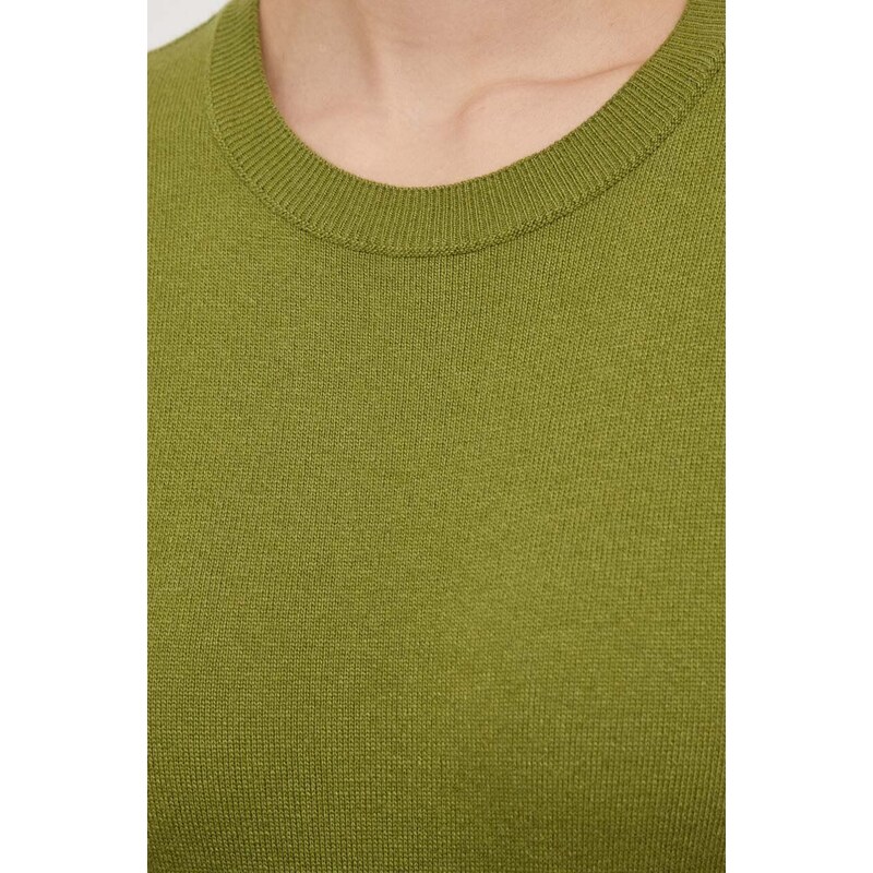 Πουλόβερ με προσθήκη μαλλιού Sisley γυναικεία, χρώμα: πράσινο