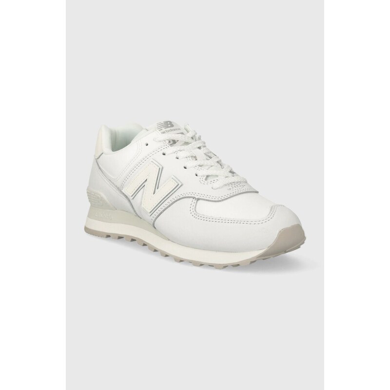 Δερμάτινα αθλητικά παπούτσια New Balance 574 χρώμα: άσπρο, WL574IM2