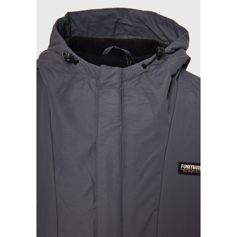 FUNKY BUDDHA Ανδρικό overhead jacket με κουκούλα