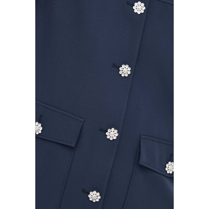 Σακάκι Custommade Fideli χρώμα: ναυτικό μπλε