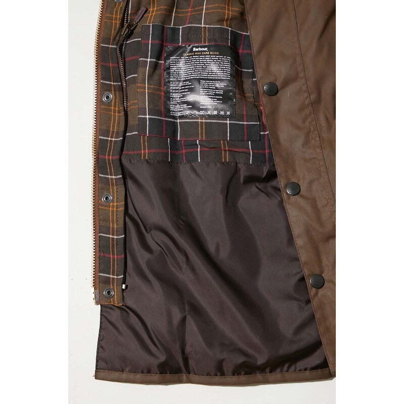 Μπουφάν Barbour Bedale Wax Jacket χρώμα: καφέ MWX0018 F30