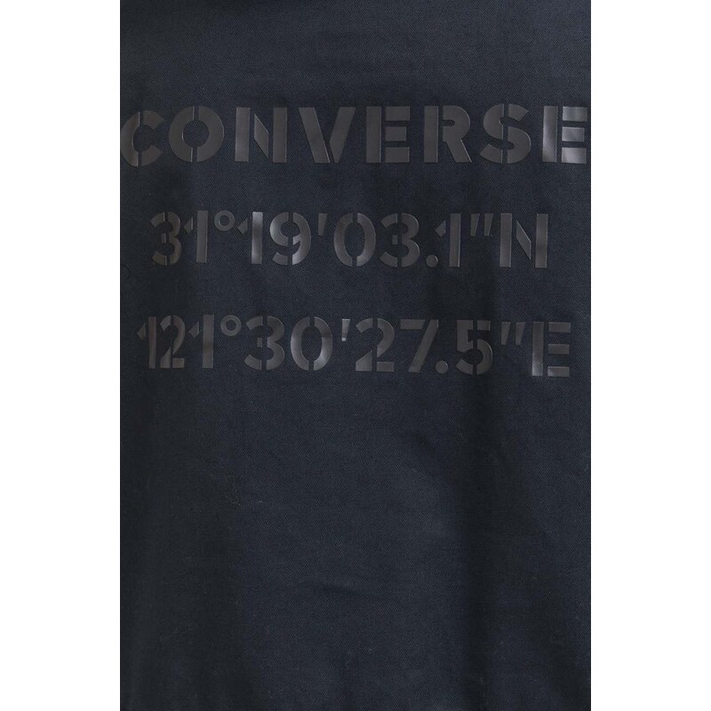 Μπουφάν με επένδυση από πούπουλα Converse ανδρικό, χρώμα: μαύρο