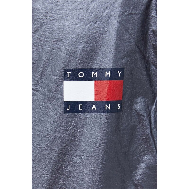 Μπουφάν Tommy Jeans χρώμα: γκρι