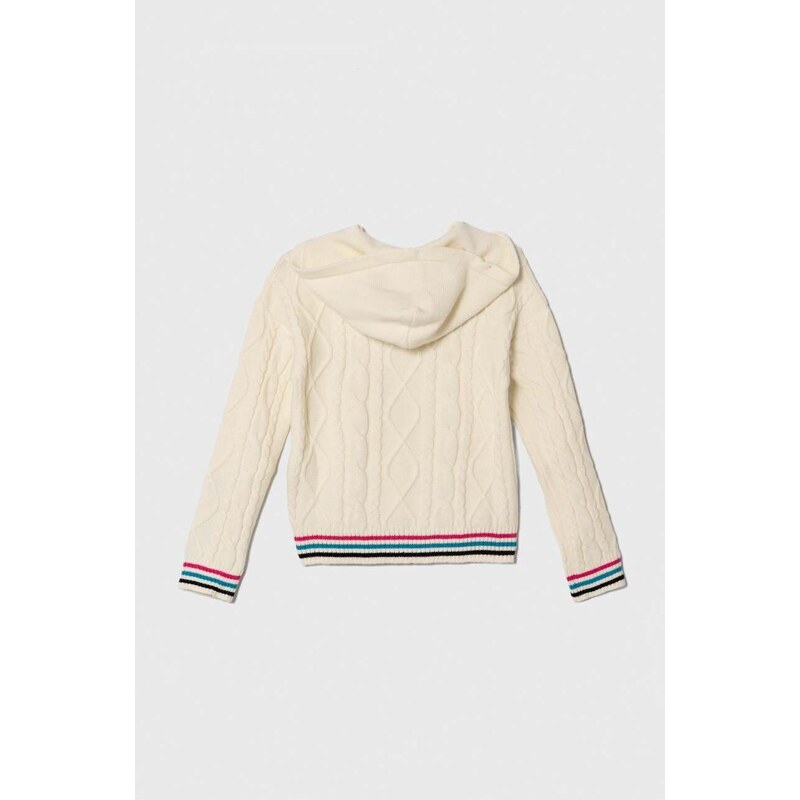 Παιδικό πουλόβερ Pinko Up χρώμα: μπεζ