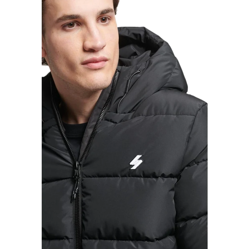 SUPERDRY HOODED SPORTS PUFFER JACKET ΑΝΔΡIKO M5011827A-02A