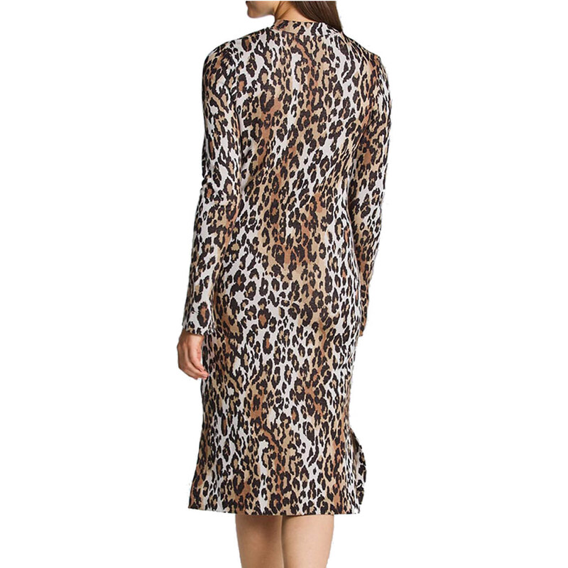 Γυναικείο Midi Φόρεμα Gant - Leopard Jacquard