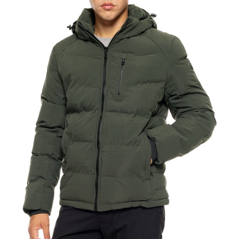 Biston - 50-201-035 - Dk Green - Μπουφάν - Αποσπώμενη κουκούλα