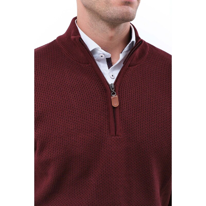 LesGent's ΑΝΔΡΙΚΟ ΜΠΟΡΝΤΟ LUPETTO ZIP LES GENT'S ΜΕ ΑΝΑΓΛΥΦΗ ΠΛΕΞΗ